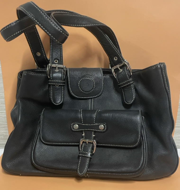 TIGNANELLO black leather handbag