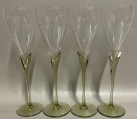 4 ROSENTHAL papyrus crystal 8&rdquo; sherry glasses