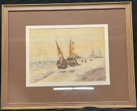 Hamilton Harbour scene watercolour