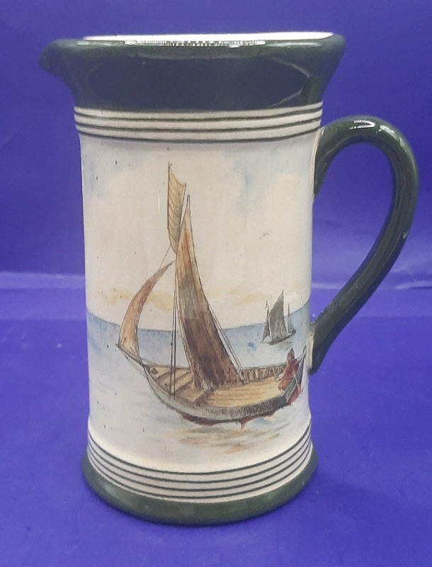 Antique Royal Doulton 5" Sailing Ship Series Ware Pitcher