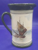 Antique Royal Doulton 5" Sailing Ship Series Ware Pitcher - 3