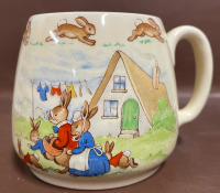Royal Doulton signed Barbara Vernon 3&rdquo; Bunnykins mug
