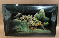 Antique 2&rdquo; lacquer box