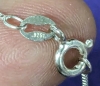 925 Sterling Silver+ Mother of Pearl Dangling Pendant on Sterling Chain - 4