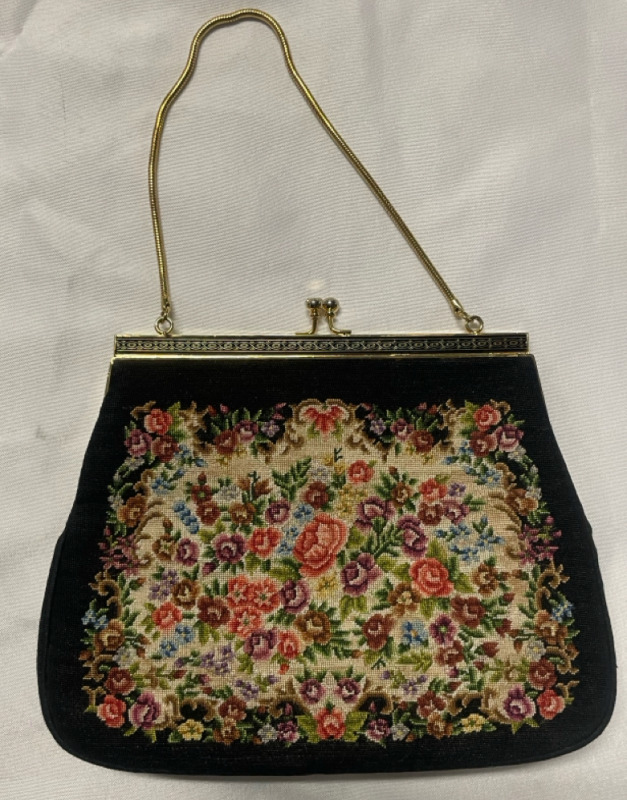 Vintage Petit Point Purse