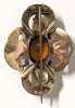 Pinchbeck & Topaz Stone Brooch with C-Clasp & Elongated Bar Pin - 2