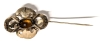 Pinchbeck & Topaz Stone Brooch with C-Clasp & Elongated Bar Pin - 3