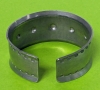 Vintage Modernist Jorgen Jensen Pewter Cuff Bracelet 1.2" Wide - 2