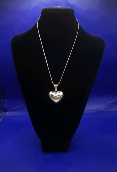 Vintage 925 Sterling Silver Heart on a Sterling Silver 16" Chain