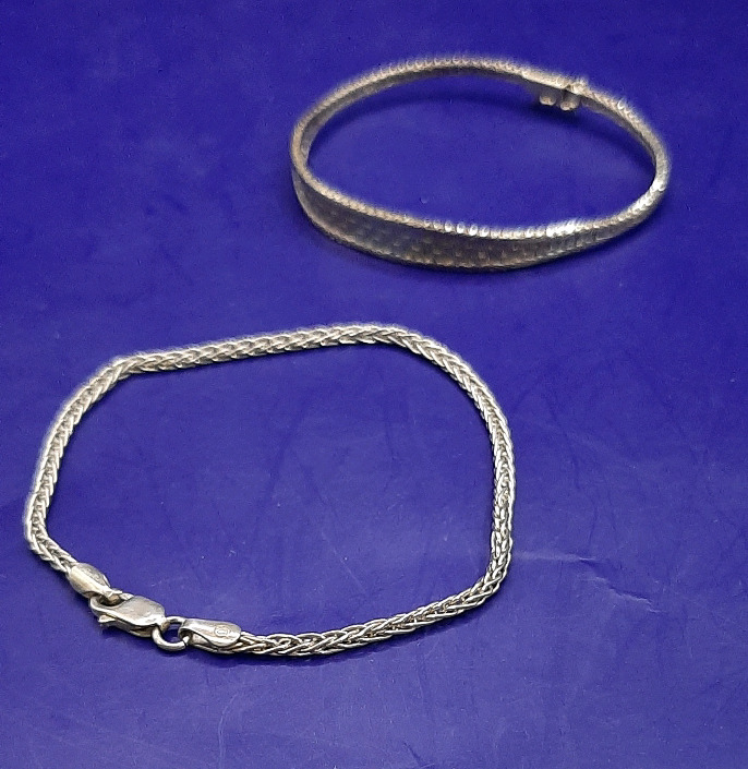 Vintage 7" Sterling Silver Rope Bracelet 7" Italian 925 Sterling Silver Italian Bracelet