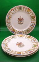 Vintage 3 - 10" Royal Ducal Canadian Provinces Plates
