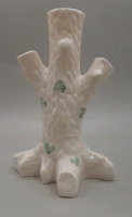 Vintage Beleek 7" Trunk Vase with Shamrocks