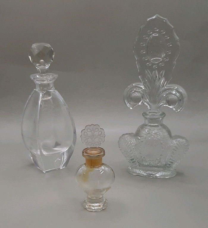 Vintage 6.5" Crystal Scent Bottle Scent Bottle Vintage Avon "To A Wild Rose" Cologne Bottle