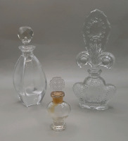 Vintage 6.5" Crystal Scent Bottle Scent Bottle Vintage Avon "To A Wild Rose" Cologne Bottle