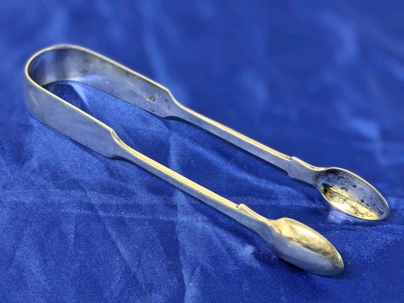 Sterling Silver Sugar Tongs Henry Holland 1872 London 5.5" Long