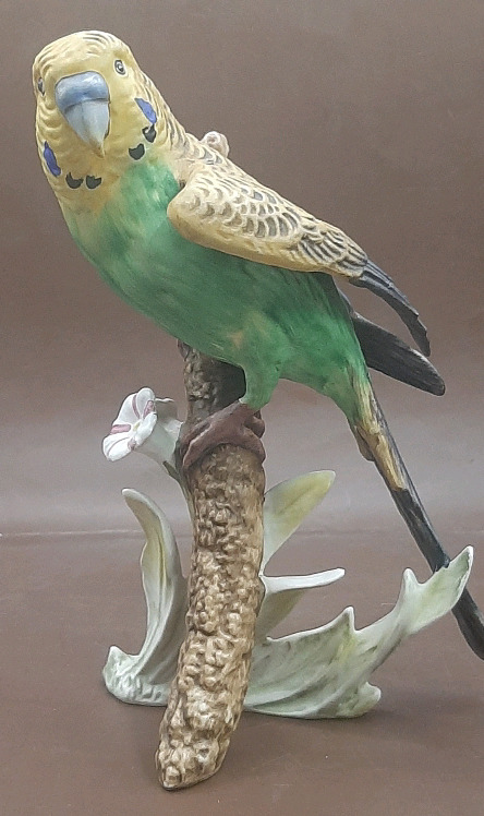 Vintage Goebel 7" Parakeet Figurine