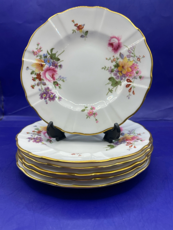 6 Royal crown derby England 7" bread and butter plates