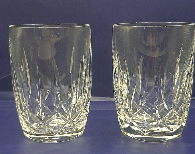 Vintage 2 4.5" Waterford Crystal Kildare 12oz Tumblers