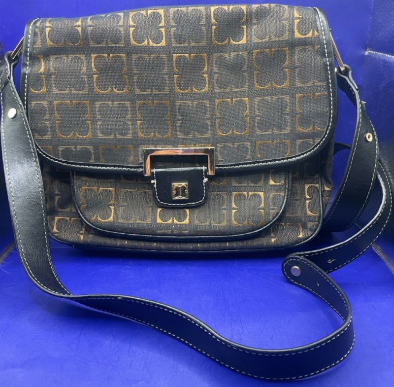 Liz Claiborne Brown Pattern Cloth purse