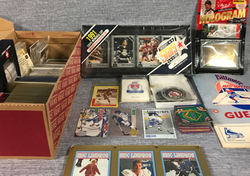 Big Hockey Baseball NASCAR Trading card Lot