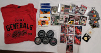 Oshawa Generals Collectables & Jr. Hockey Trading Cards , Memorial Cup Pins and Patches