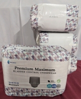 80 New Because Premium Maximum Bladder Control Underwear. S/M (4 Packs of 20)