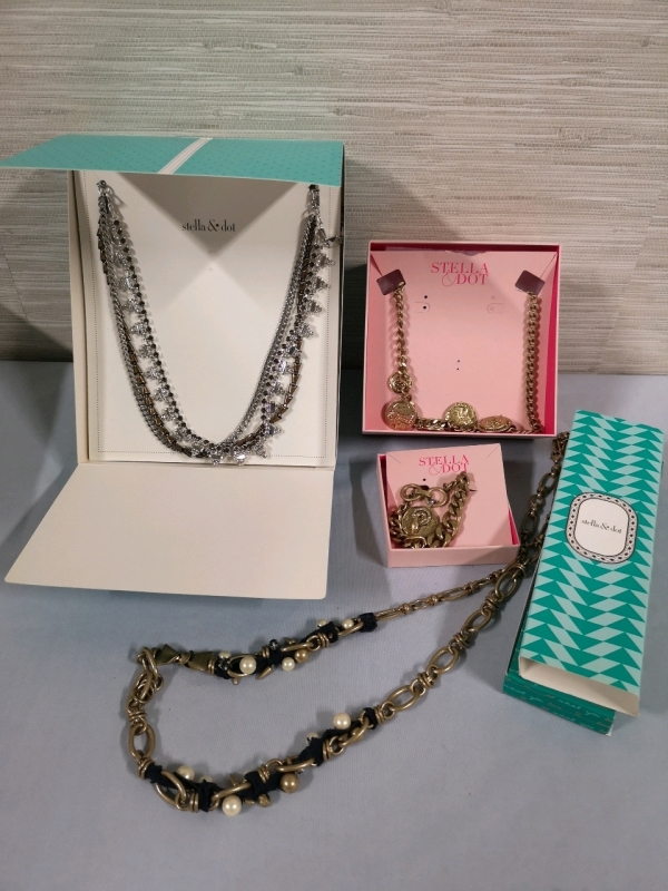 Stella & Dot Chunky Necklaces & Bracelet