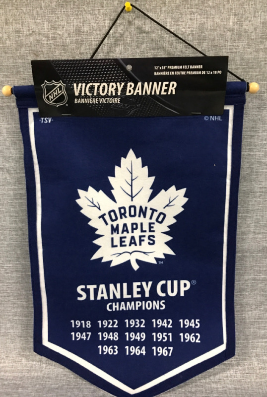 Toronto Maple Leafs NHL Felt Victory Banner 12”x18”