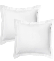 Sleep-NEST Truly 600 TC | Soft | Euro Pillow sham Set of 2 | 100% Egyptian Cotton | 26 x 26 European Square