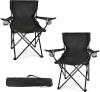 2 New Weididrm Folding Camp Chairs - Black