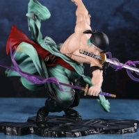 BANDAI One Piece Roronoa Zoro Figure Approx 8" Tall