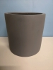 New Green Theory Fiberglass Planter - D11.5" & H12" Matte Grey