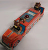 Vintage Bear Squad Fire Engine Tin Toy Car , Made in Japan . Untested , Requires 3 D Batteries - 3