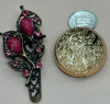 Fleur De Lis Filigree Necklace Bracelet Brooch - 4