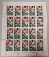 1993 US Postal ' World Cup USA 94 ' Stamp Sheet , 29 Cent Stamps