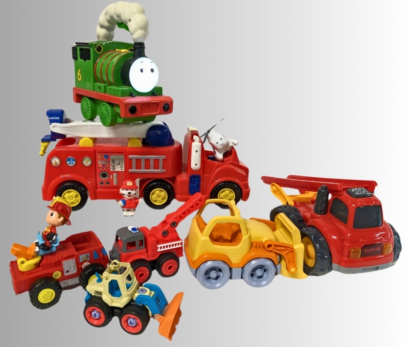 Working Thomas the Tank Engine Percy Light n' Go Flashlight & Toy Trucks +