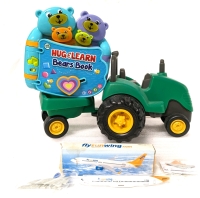 Leap Frog Hug & Learn Bears Book, Little Tykes Tractor w Hopper & Sunwing 1:200 Scale Model Boeing Airplane 8737-300