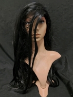 Pre-Owned Fashion Wig Long Halloween Black