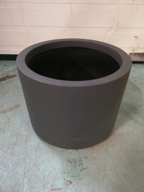 New Green Theory Small Fiberglass Planter - 10.5"H x 14"D