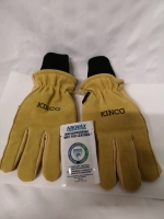 New Pair of Kinco Leather Gloves sz XL with Waterproofing Wax for Leather