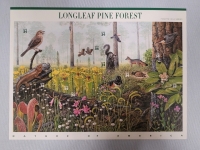 2001 US Postal ' Nature of America : Longleaf Pine Forest ' Stamp Sheet , 34 Cent Stamps