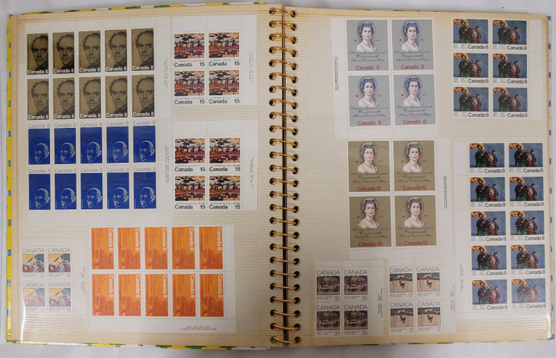 Vintage Canada Post Stamp Blocks . Unused