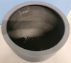 New - Green Theory 17"D&times;16"H Lightweight Fiberglass Bowl Planter , Grey - 2