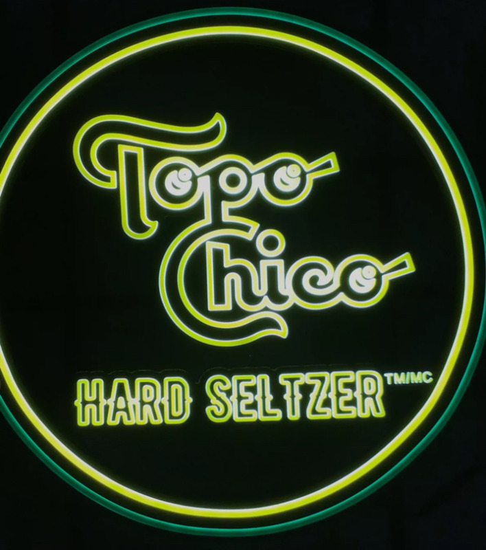 New in box TOPO Chico Seltzer Neon LED Sign 18.5x18.5