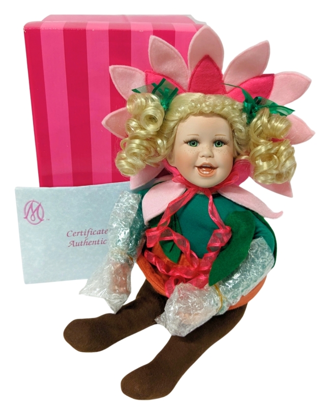 New! Marie Osmond Spring Daisy Collection Doll #70 of 2500 w Documentation & Doll Bracelet