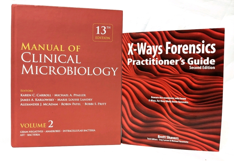 New! Lot of 2 Microbiology and Forensics Text Books (1 Hardcover, 1 Paperback)