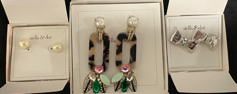 3 NEW in box Stella & Dot earrings