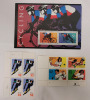 US Postal ' Sports ' Stamp Blocks & 1st Day Issue , All Unused . 32 - 50 Cent Stamps - 2