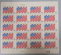 1998 US Postal ' Honoring Those Who Served ' Stamp Sheet , 33 Cent Postage Stamps
