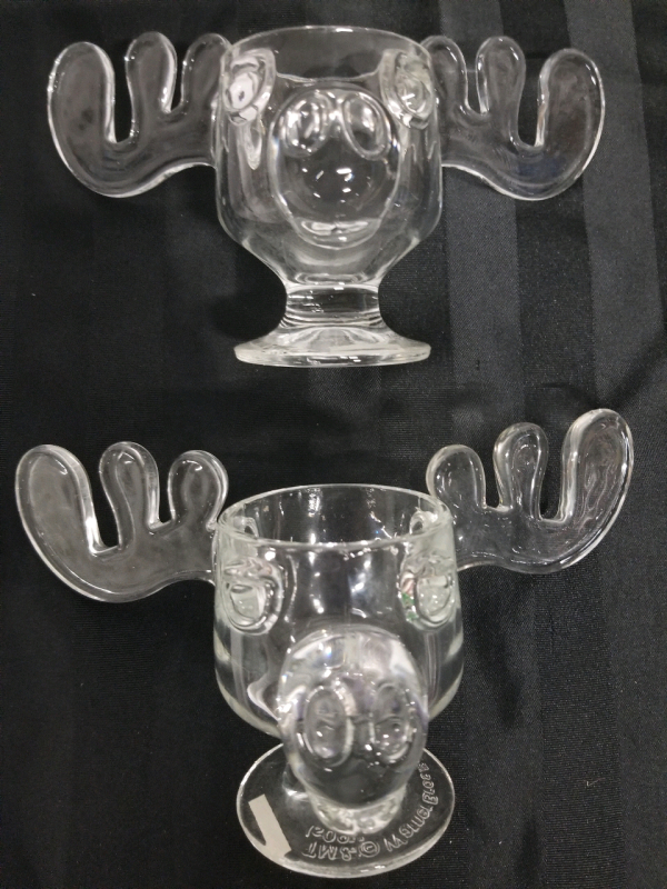 Pair of National Lampoon's Christmas Vacation MOOSE PUNCH CUPS